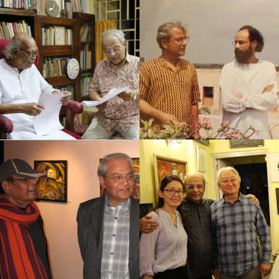 Amarendra Chakravorty with eminent personalities