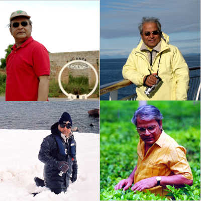 Amarendra Chakravorty in different parts of the world